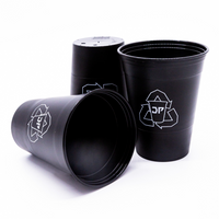 JustPong Beerpong Cups DEEP BLACK